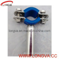 Round Pipe Support with Blue PVC